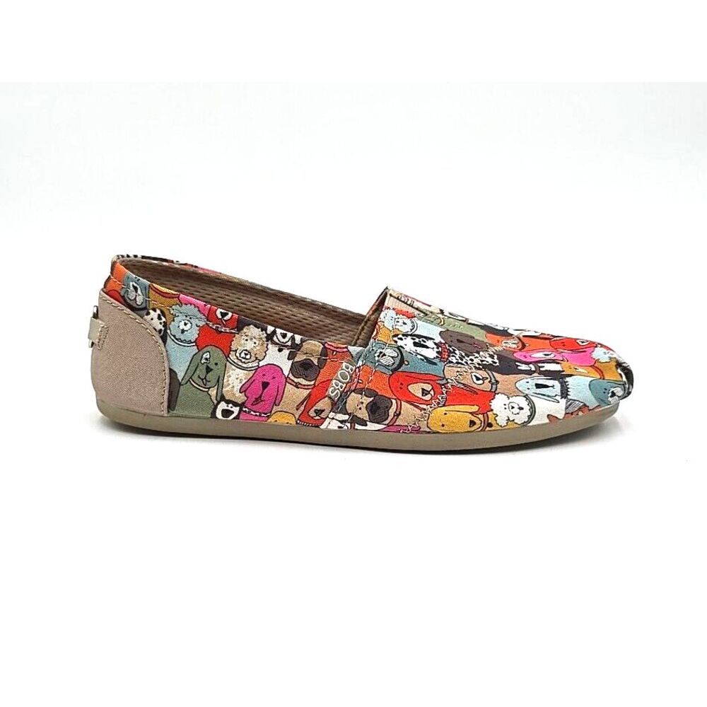 Bobs for‎ Skechers Wag Party Shoes Women's 7 Dogs Whimsical Dog Lover